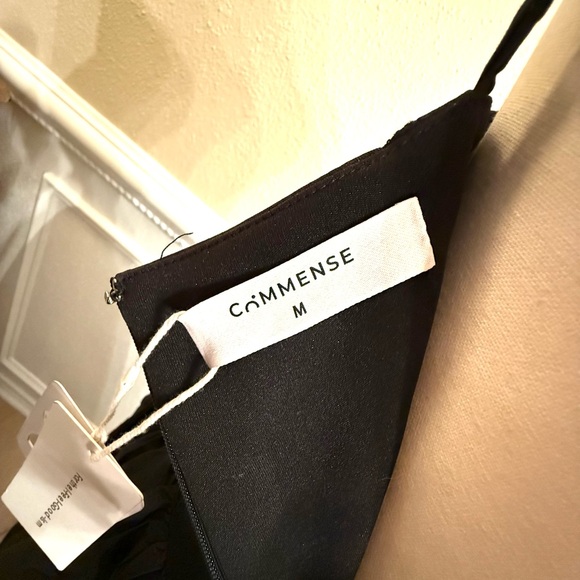 Black Pleated Tiered Sundress for Cocktail Night Out NWT - Picture 4 of 11